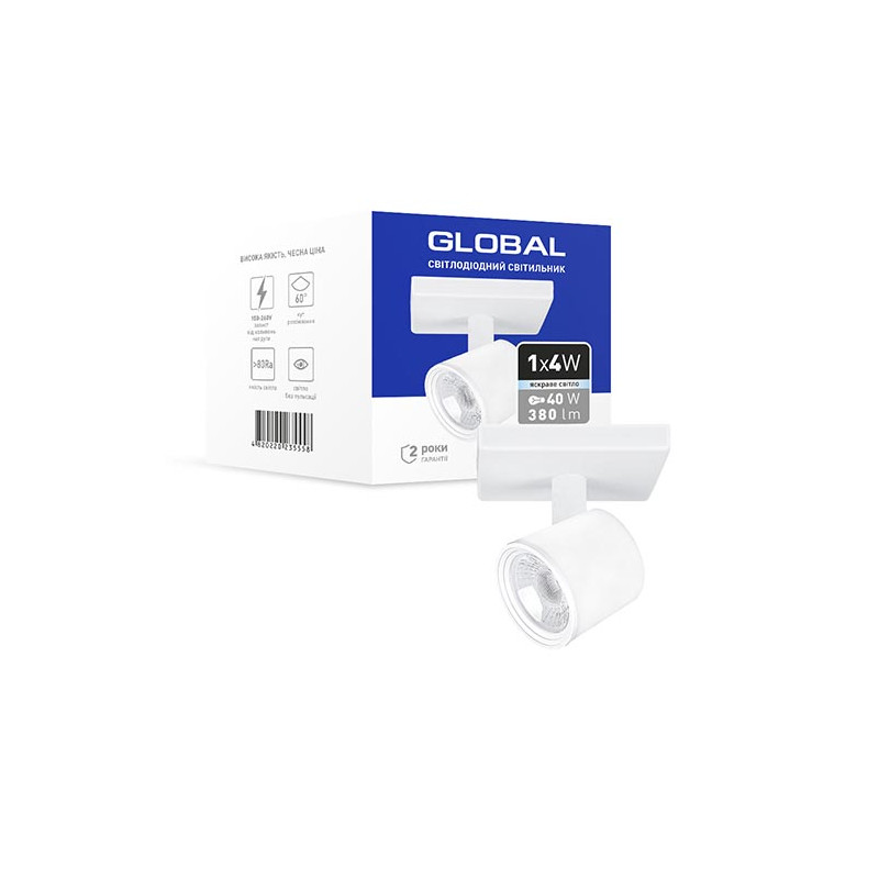 Світильник св-діод. GSL-02С Global 4W 4100K білий