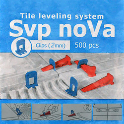 Система вирівнювання плитки Затиск (SVP-NOVA) 500 шт.уп. (2 мм)