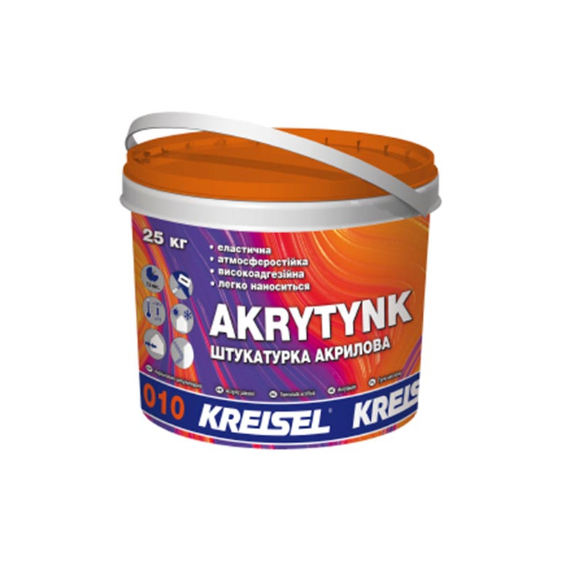 Крайзель штукатурка декор. AKRYTYNK акрилова 1,5мм 'баранець' 15л