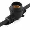 Гірлянда електрична CL50-8 чорний колір 230V E2710 8м IP65