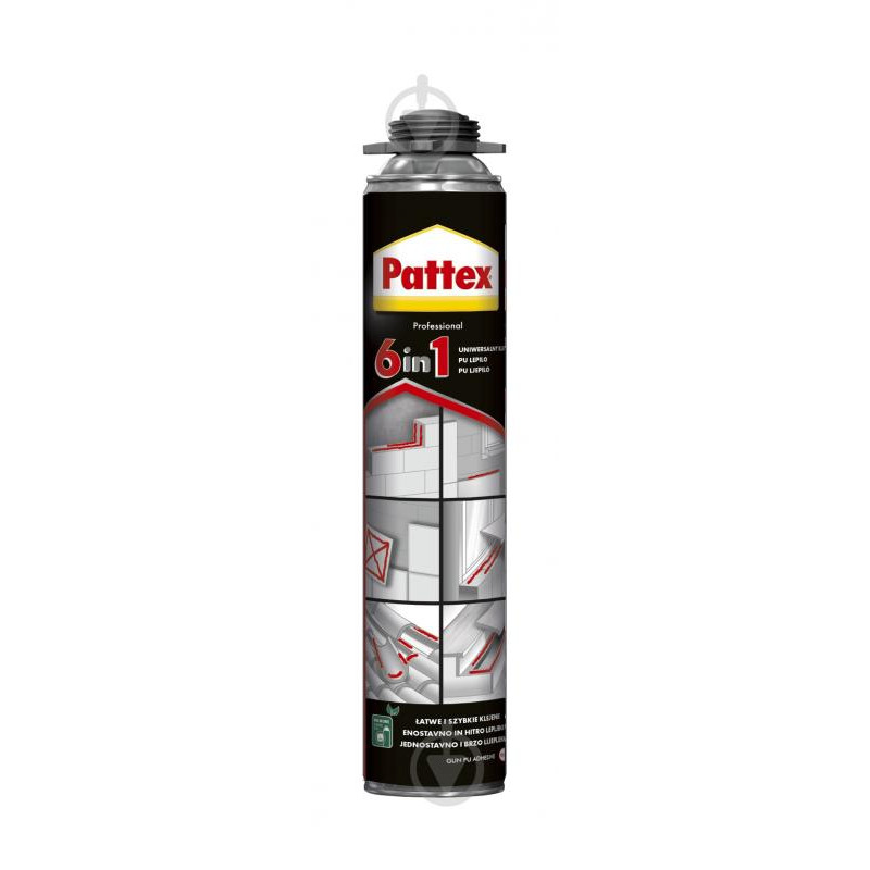 Піна-клей Pattex 6в1 750 мл (pro)
