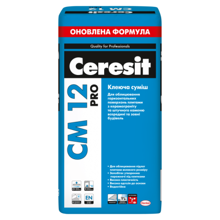 СМ-1227 Ceresit Pro клеюча суміш дкерам