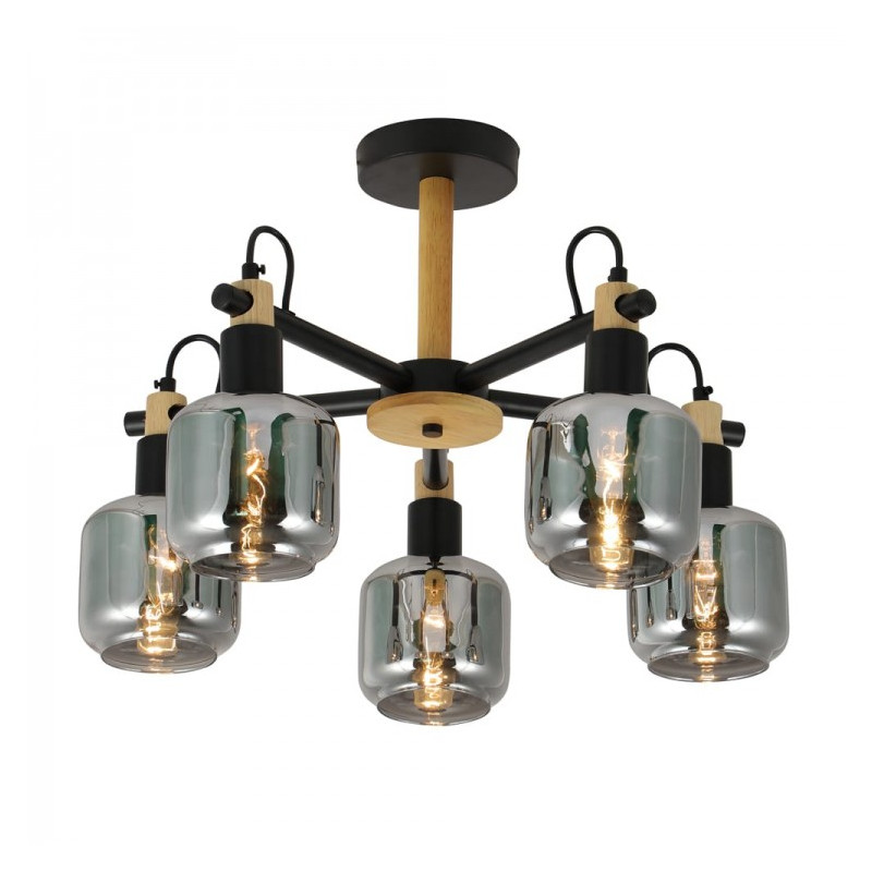 Світильник стельовий BL1450-1 E14x5 540x370мм чорний