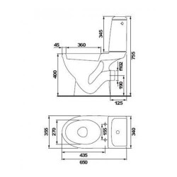 Компакт Еко 2000 гор.бок  Е010 35х65х75,5