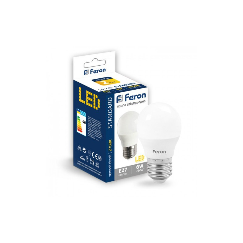 Лампа LB-745 6W E27 2700